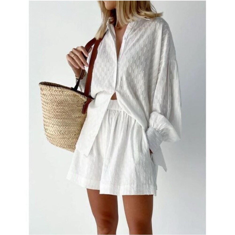 Commense White Women's Shorts
